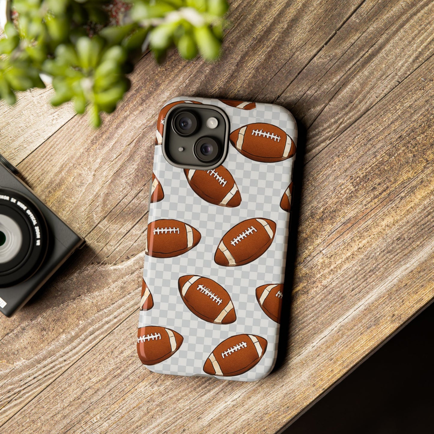 Football Phone Case, Tough Cases for Sports Fans, Unique Gift for Football Lovers, Protective Decor, Athletic Accessories