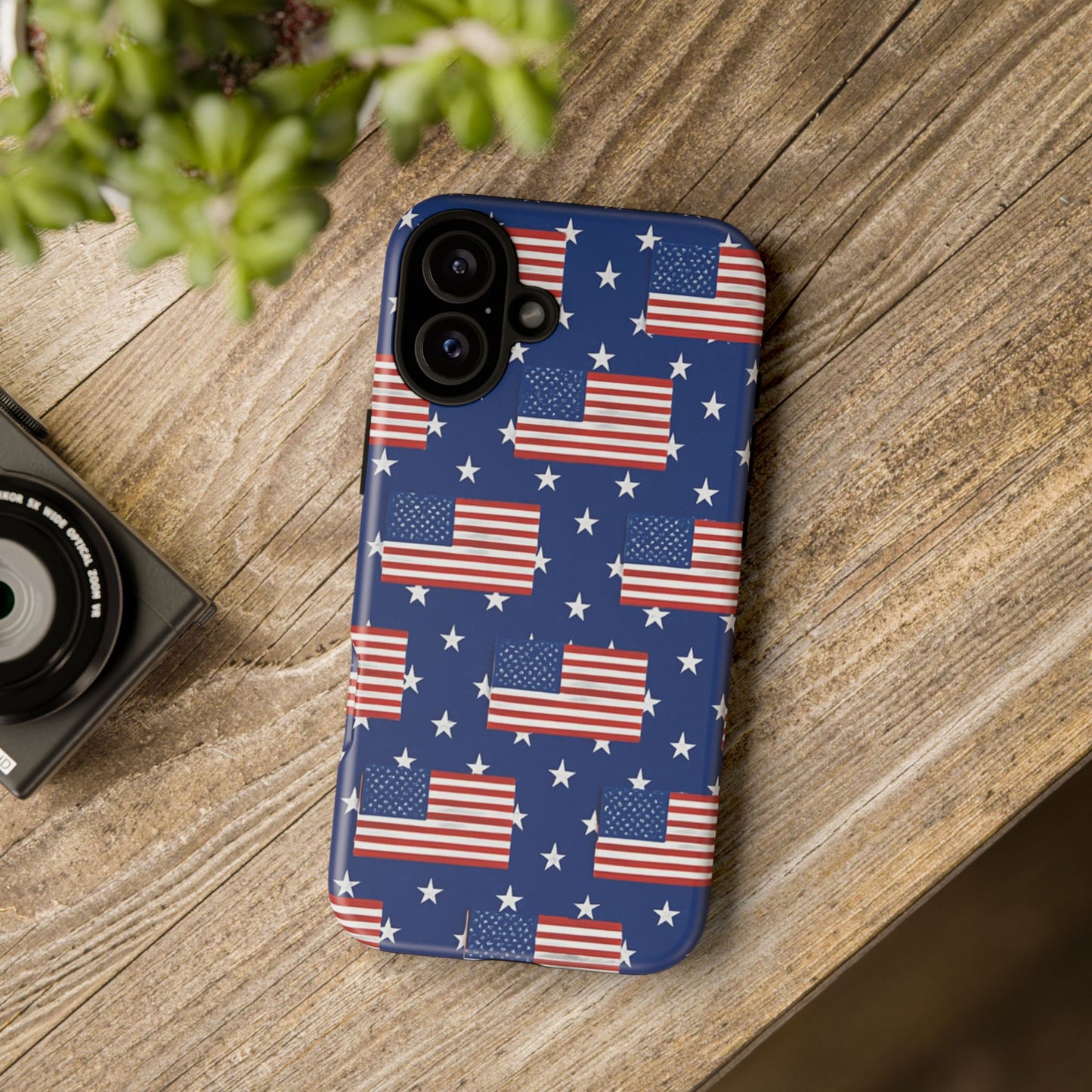 Patriotic Phone Case, Independence Day Accessories, American Flag Design, Star-Spangled Cover, Summer BBQ Gift