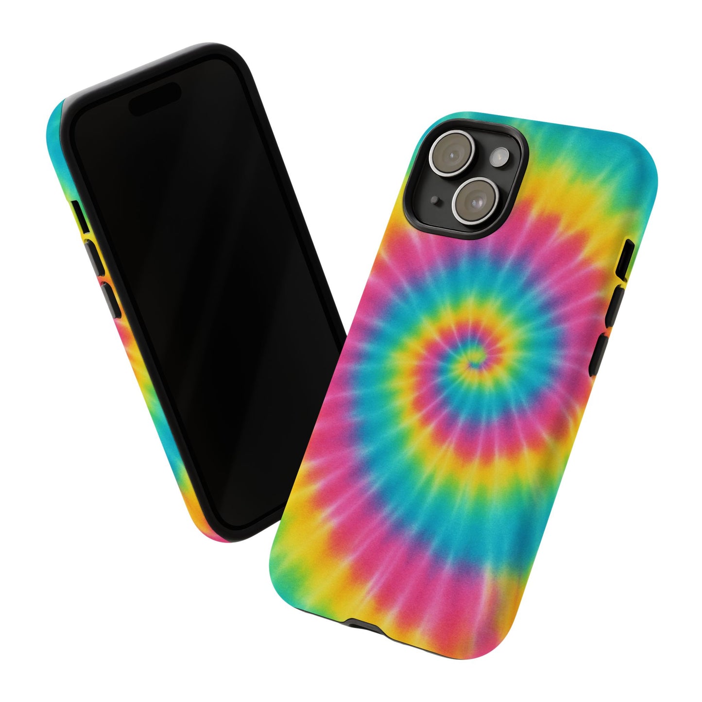 Colorful Tie-Dye Phone Case, Vibrant Phone Cover, Boho Style Accessory, Gift for Teens, Trendy Phone Accessories