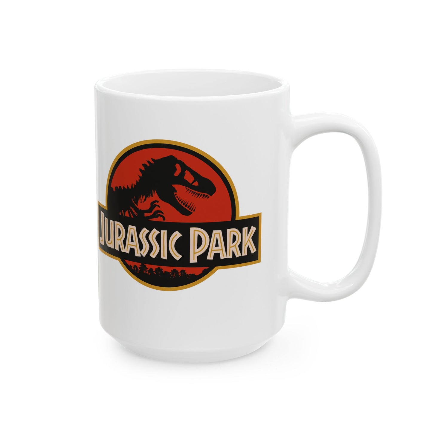Jurassic Park Ceramic Mug | Dinosaur Coffee Mug | Gifts for Dinosaur Lovers | Movie Merchandise | Unique Kitchen Decor