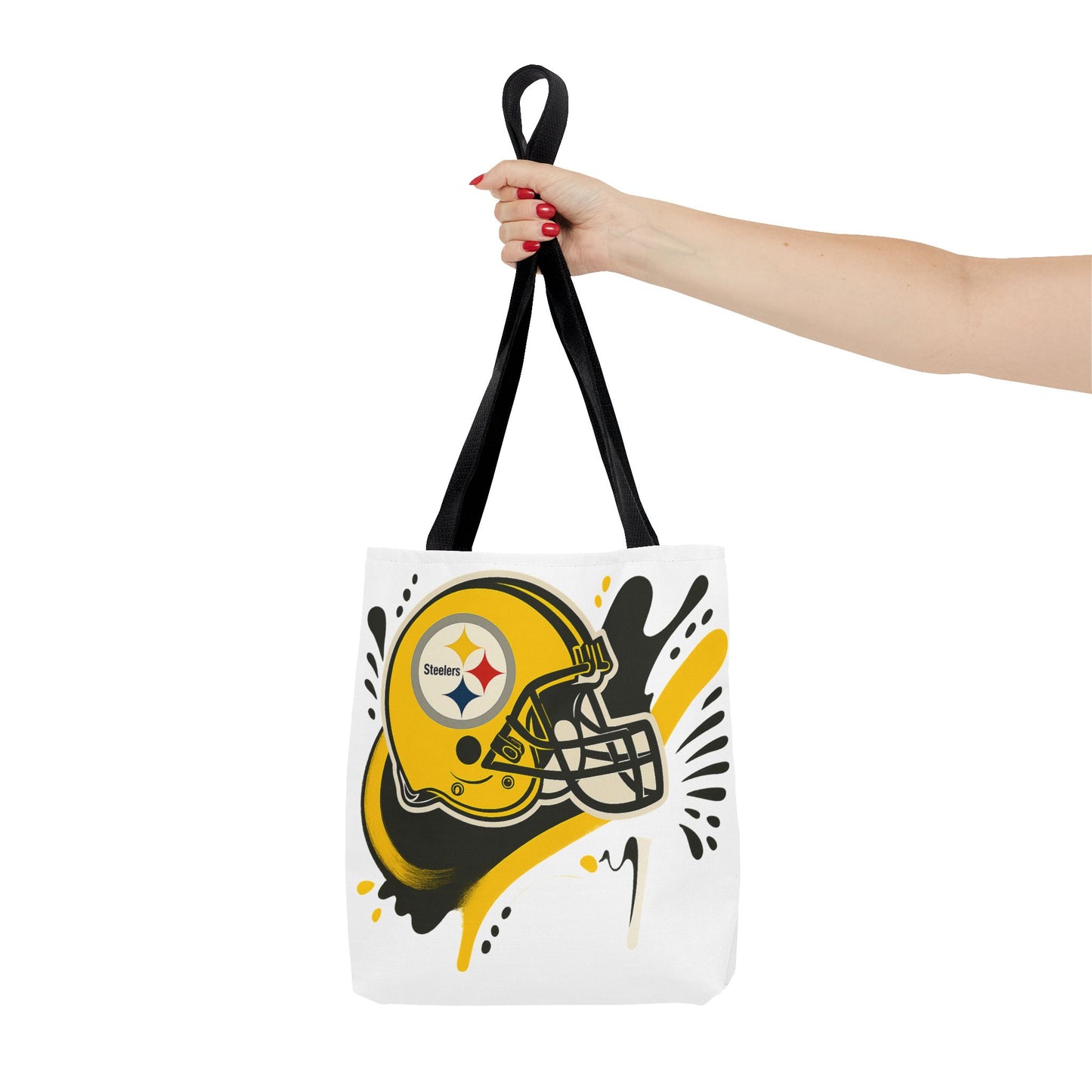 Steelers Inspired Tote Bag, Football Fan Accessory, Game Day Tote, Sports Bag, Personalized Gift for Him