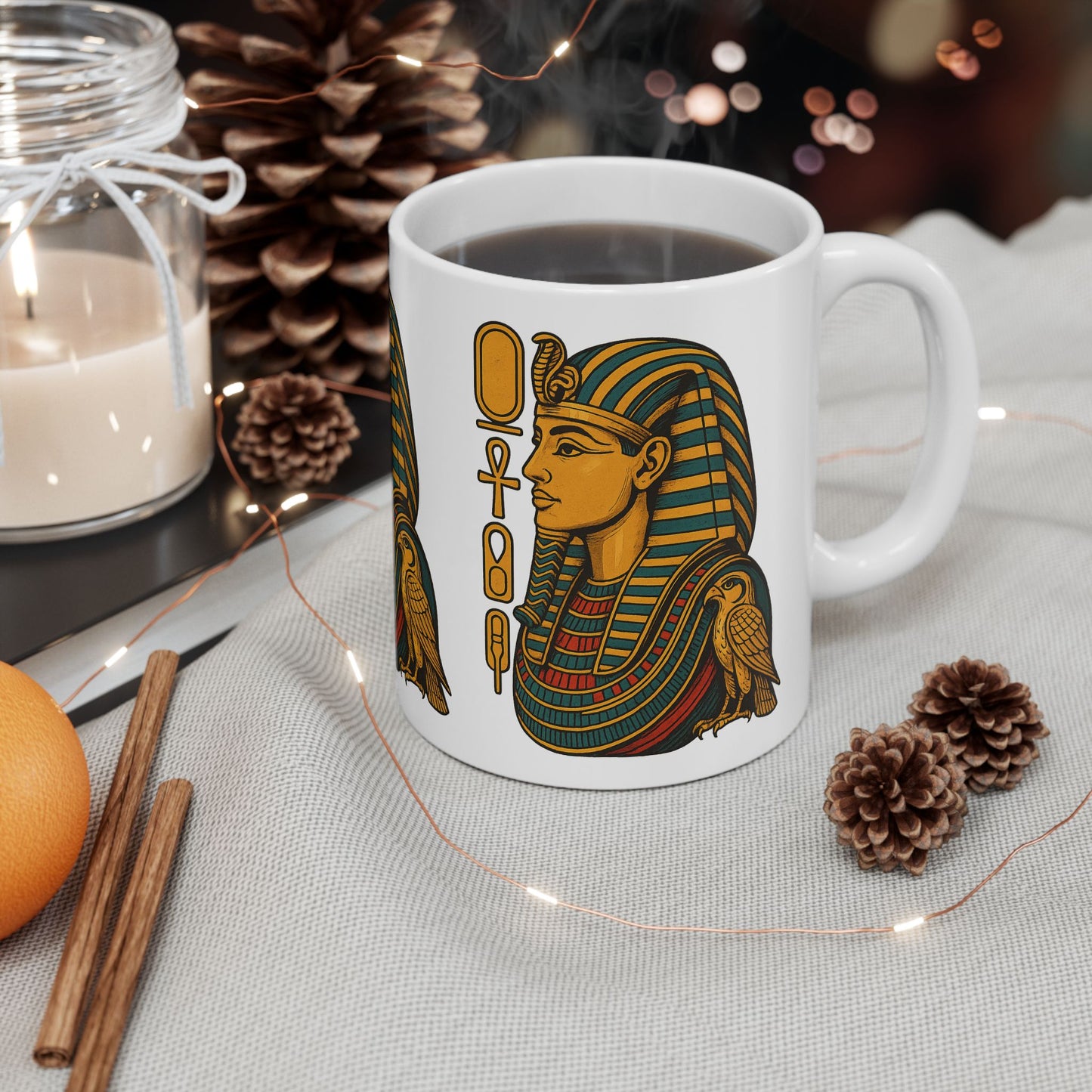 Ancient Egypt-Inspired Ceramic Mug, Unique Gift for History Lovers, Decorative Coffee Cup for Home or Office, Perfect for Birthdays, [...]