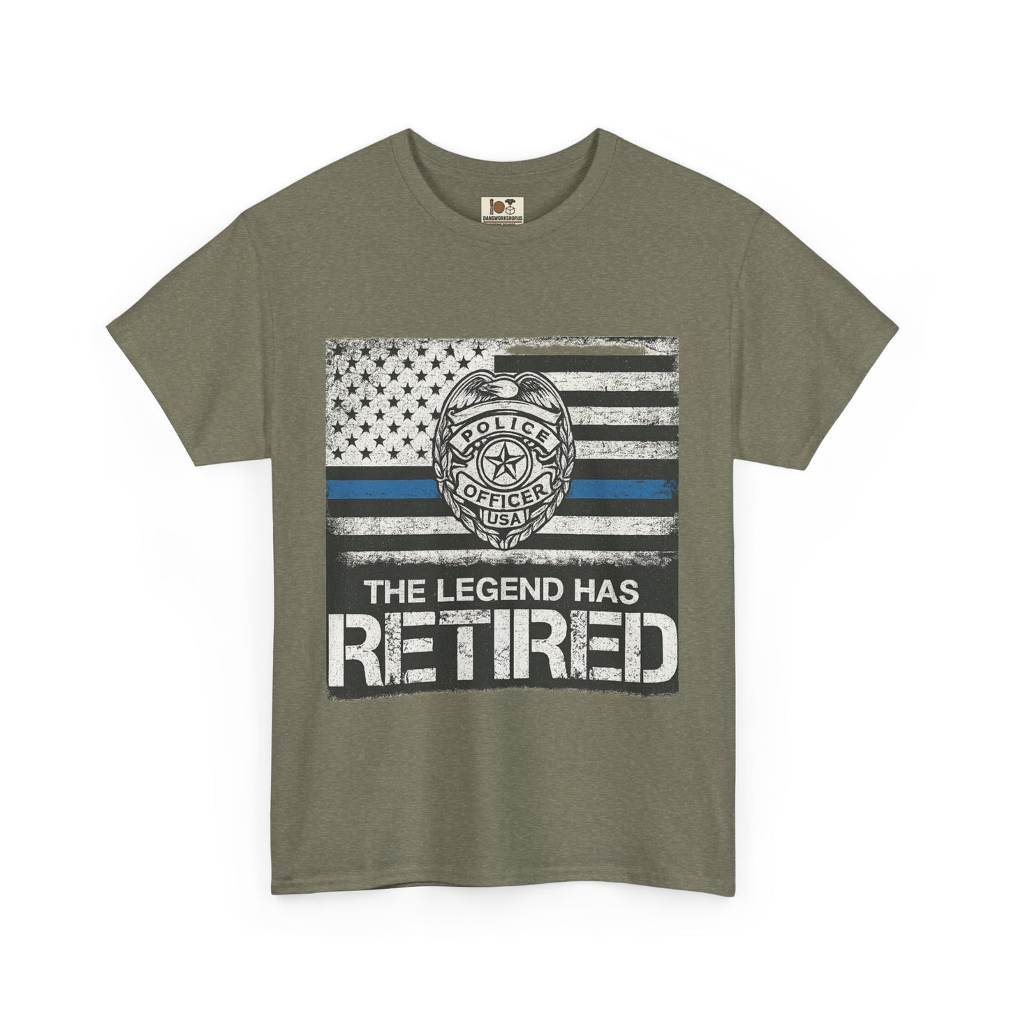 Retired Legend Tee, Police Retirement Gift, Unisex Cotton T-Shirt, Law Enforcement Apparel, Perfect for Retirees