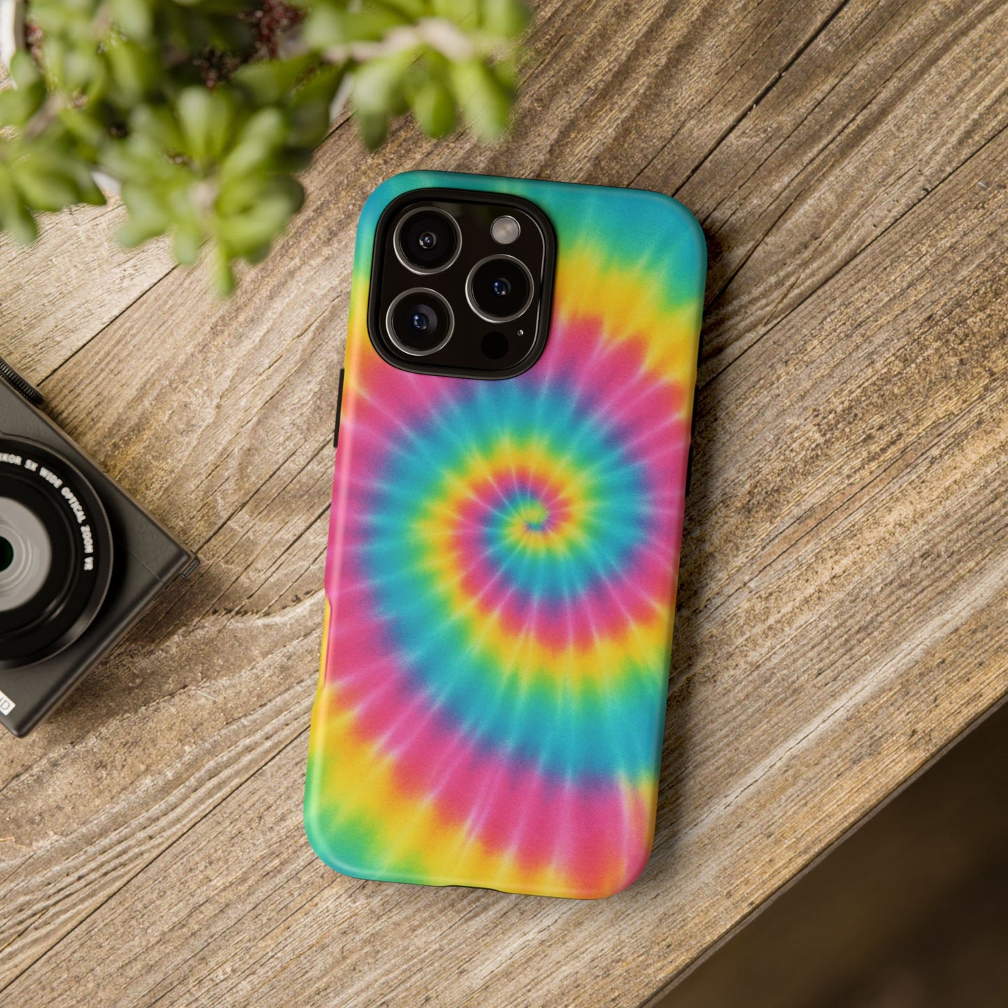 Colorful Tie-Dye Phone Case, Vibrant Phone Cover, Boho Style Accessory, Gift for Teens, Trendy Phone Accessories