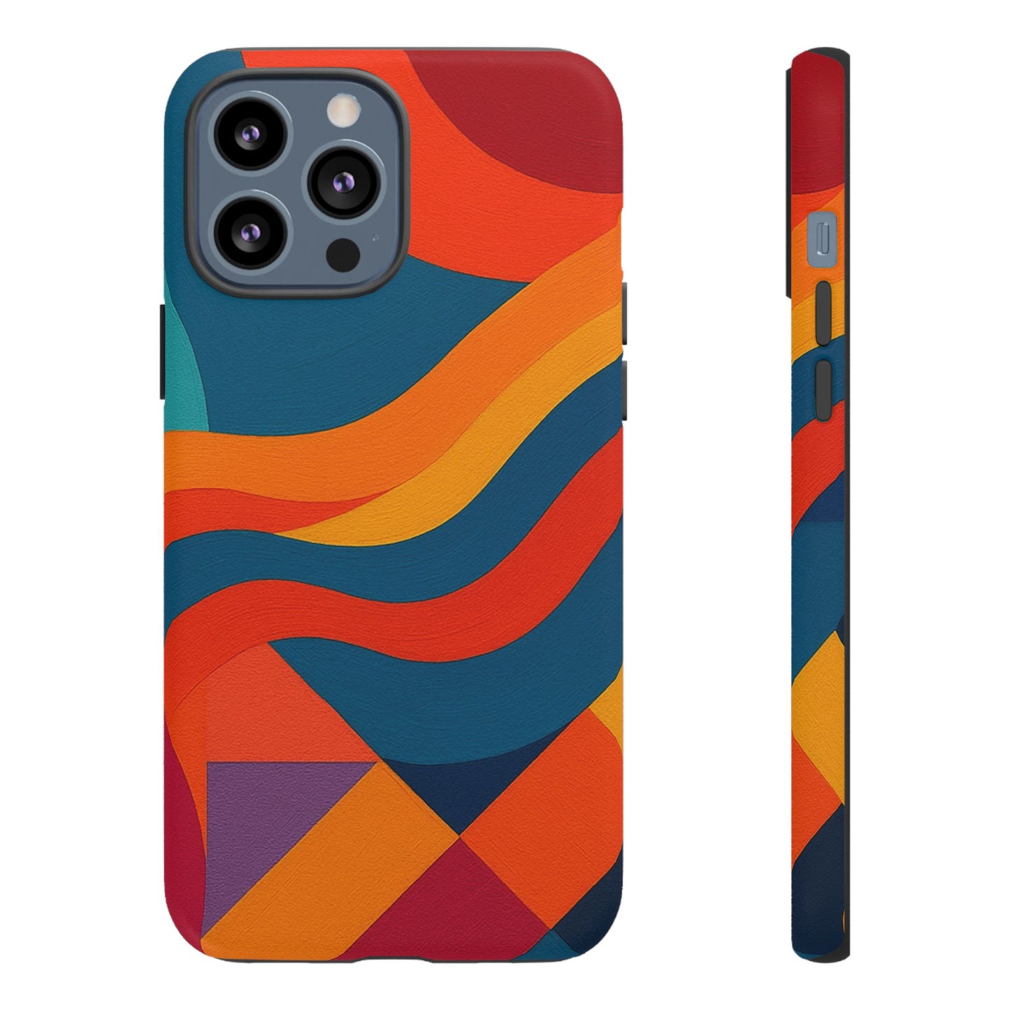 Vibrant Phone Case, Abstract Design Cover, Tough Cases for All Occasions, Stylish Gift for Tech Lovers, Modern Phone Accessories