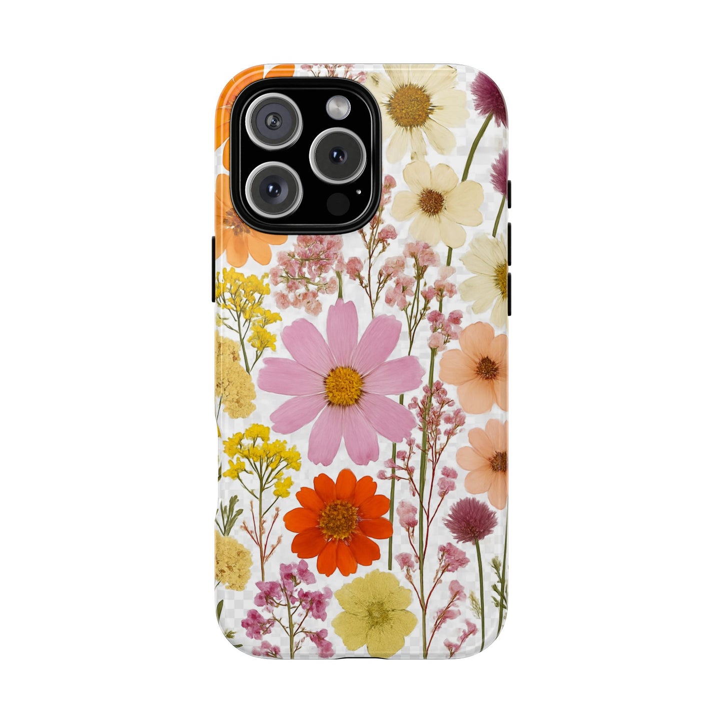 Floral Phone Case - Tough Cases, Stylish Protective Cover, Flower Design, Trendy Gift, Nature Lover Accessory, DRIED FLOWERS
