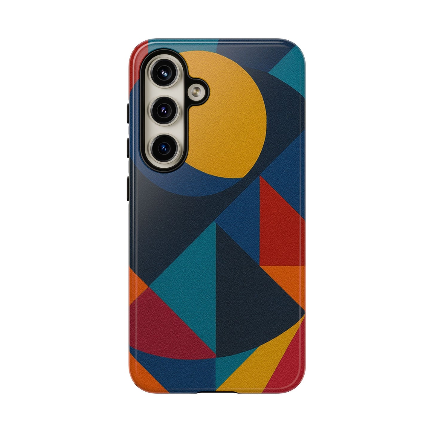 Vibrant Phone Case, Colorful Phone Cover, Geometric Design, Artistic Gift, Trendy Accessory, Vibrant Colors, Unique Design