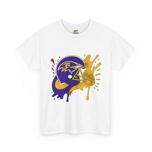 Baltimore Ravens Paint Splash Unisex Heavy Cotton Tee, Sports T-shirt, Football Fan Gift, Game Day Apparel, Team Pride Shirt