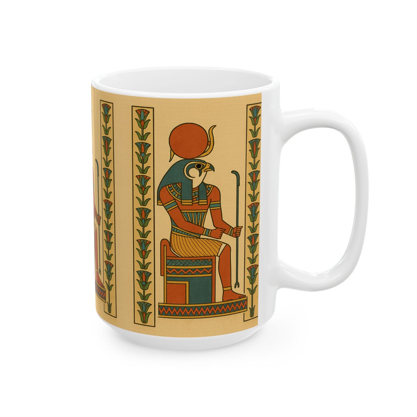 Egyptian Goddess Ceramic Mug - Unique Coffee Cup, Perfect for Gifts, Home Decor, Kitchen, Ancient Art Lovers, 11oz & 15oz
