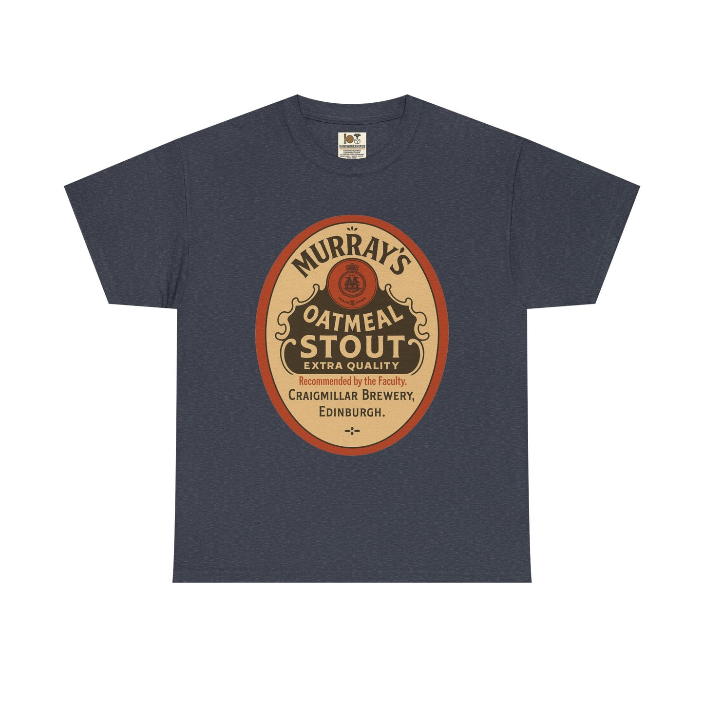 Vintage-Inspired Stout Beer Tee, Perfect for Beer Lovers, Casual Wear, Gifts, Unisex Heavy Cotton Tee with Brewery Design