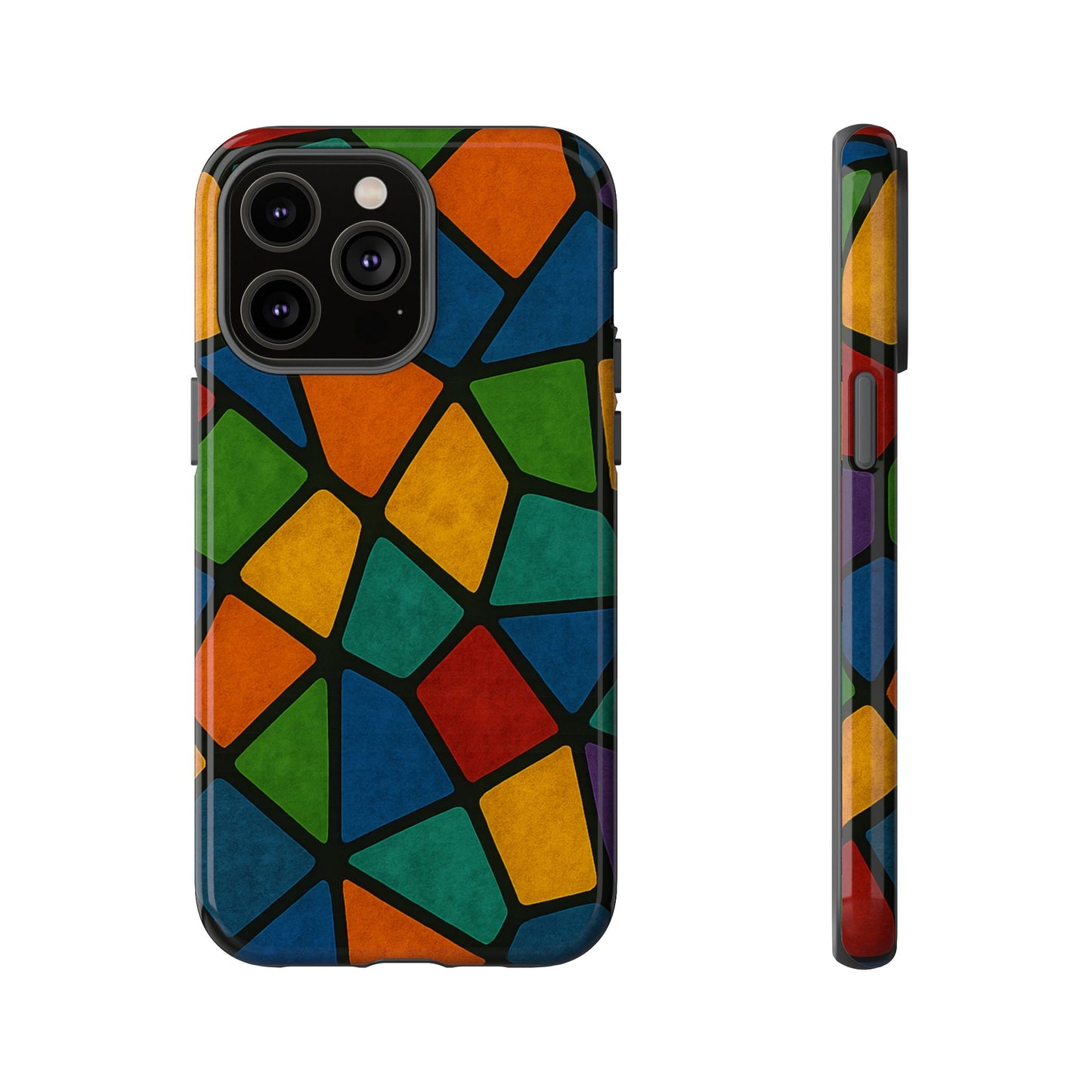 Colorful Mosaic Phone Case, Tough Cell Phone Cover, Vibrant Smartphone Protector, Unique Gift for Weddings, Birthday, Holidays