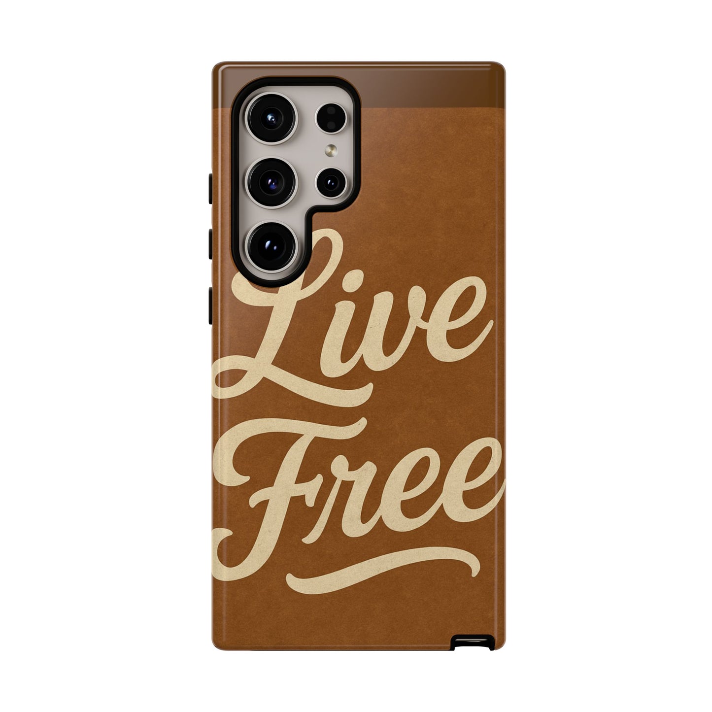 Live Free Phone Case, Tough Cases, Inspirational Phone Accessories, Gift for Adventurers, Customizable Design, Unique Tech Gifts