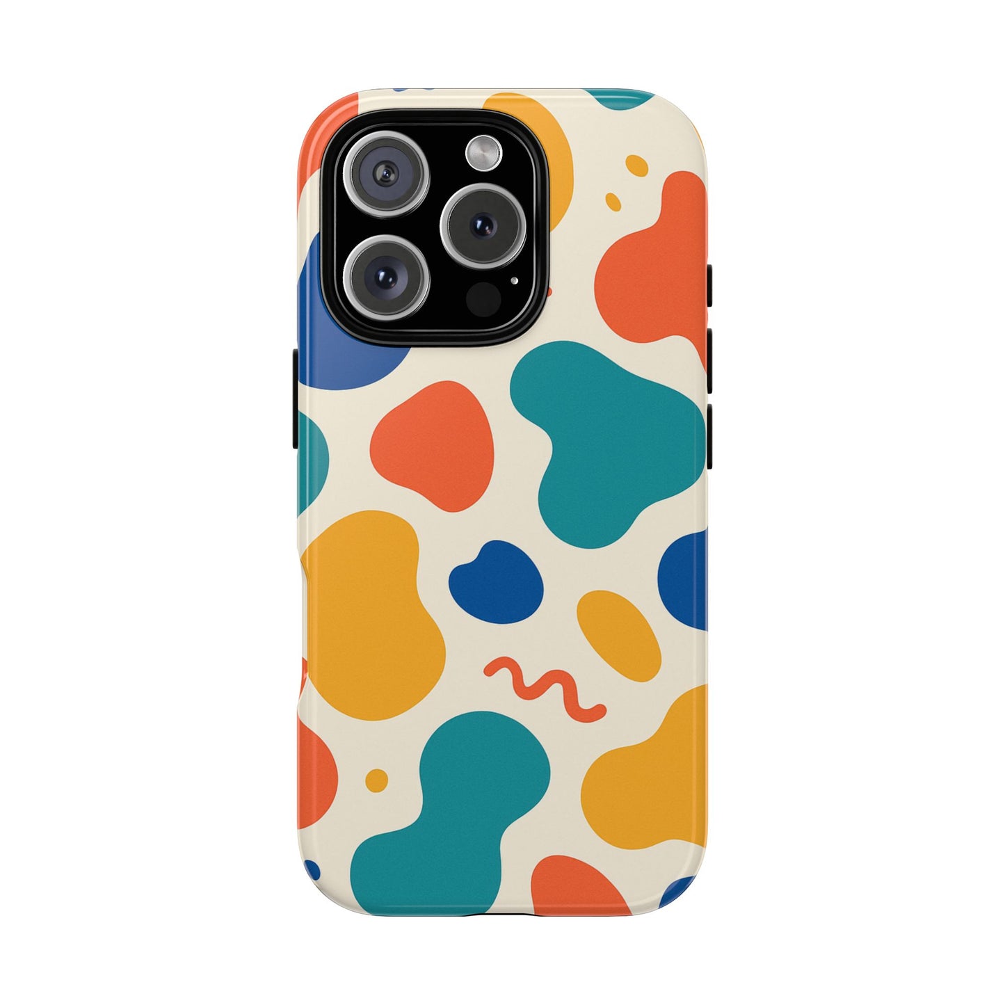 Colorful Phone Case with Abstract Design, Stylish Phone Cover, Trendy Tech Accessory for Her, Unique Gift Idea, Fun Patterned Case