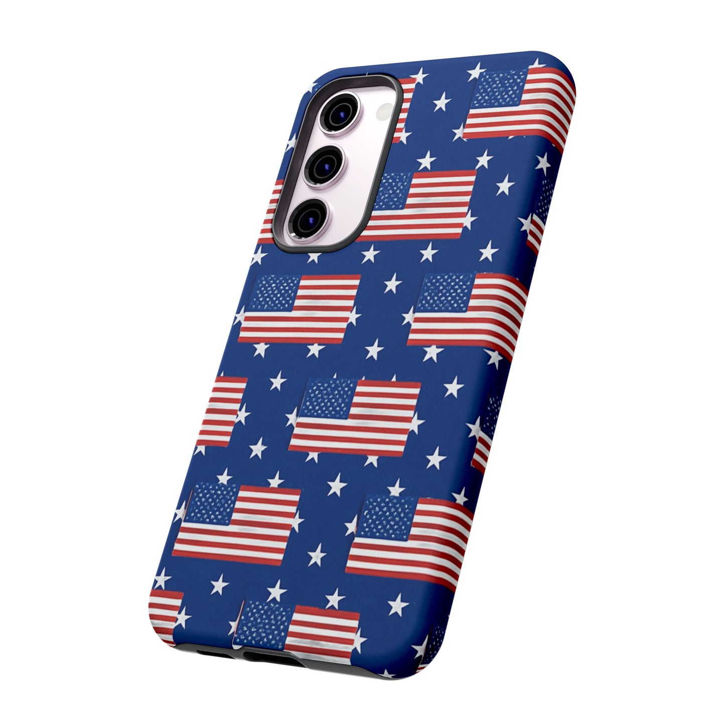 Patriotic Phone Case, Independence Day Accessories, American Flag Design, Star-Spangled Cover, Summer BBQ Gift