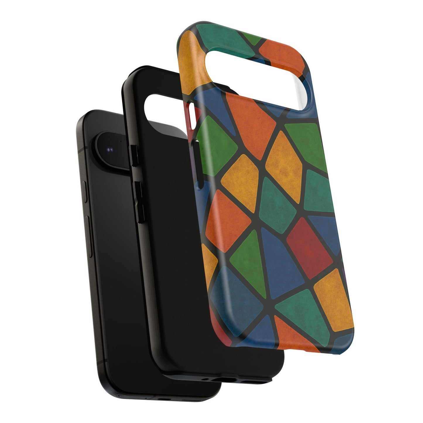 Colorful Mosaic Phone Case, Tough Cell Phone Cover, Vibrant Smartphone Protector, Unique Gift for Weddings, Birthday, Holidays