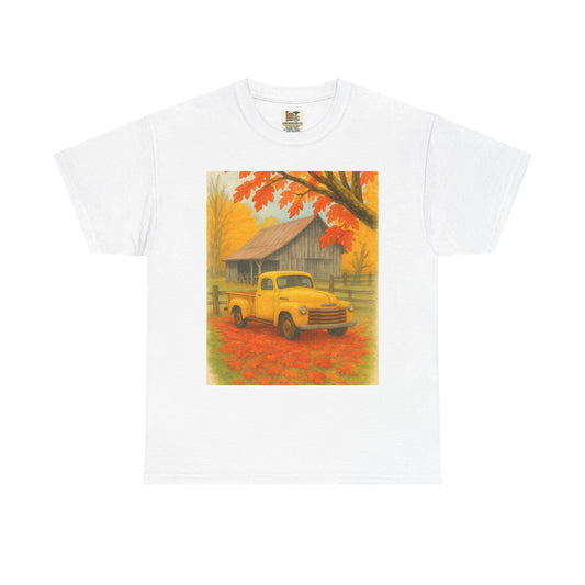 Autumn Vibes Unisex Heavy Cotton Tee, Fall Shirt, Vintage Truck Tee, Cozy [...]