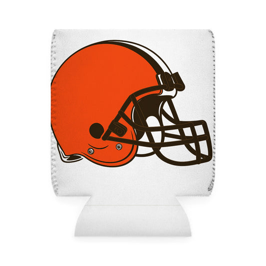 Cleveland Football Can Cooler Sleeve, Game Day Drink Holder, Tailgate Accessory, Party Favor, Sports Fan Gift