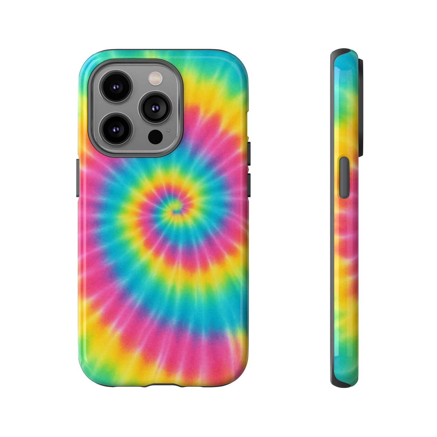 Colorful Tie-Dye Phone Case, Vibrant Phone Cover, Boho Style Accessory, Gift for Teens, Trendy Phone Accessories