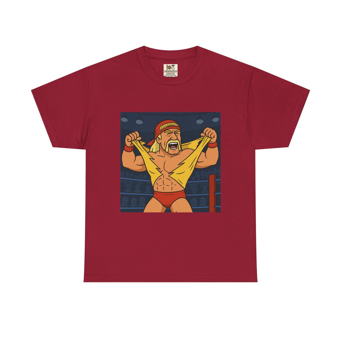 Vintage Wrestling Tee, Unisex Heavy Cotton Tee, Retro Graphic T-Shirt, Gift for Fans, Casual Wear for Events, hulk hogan