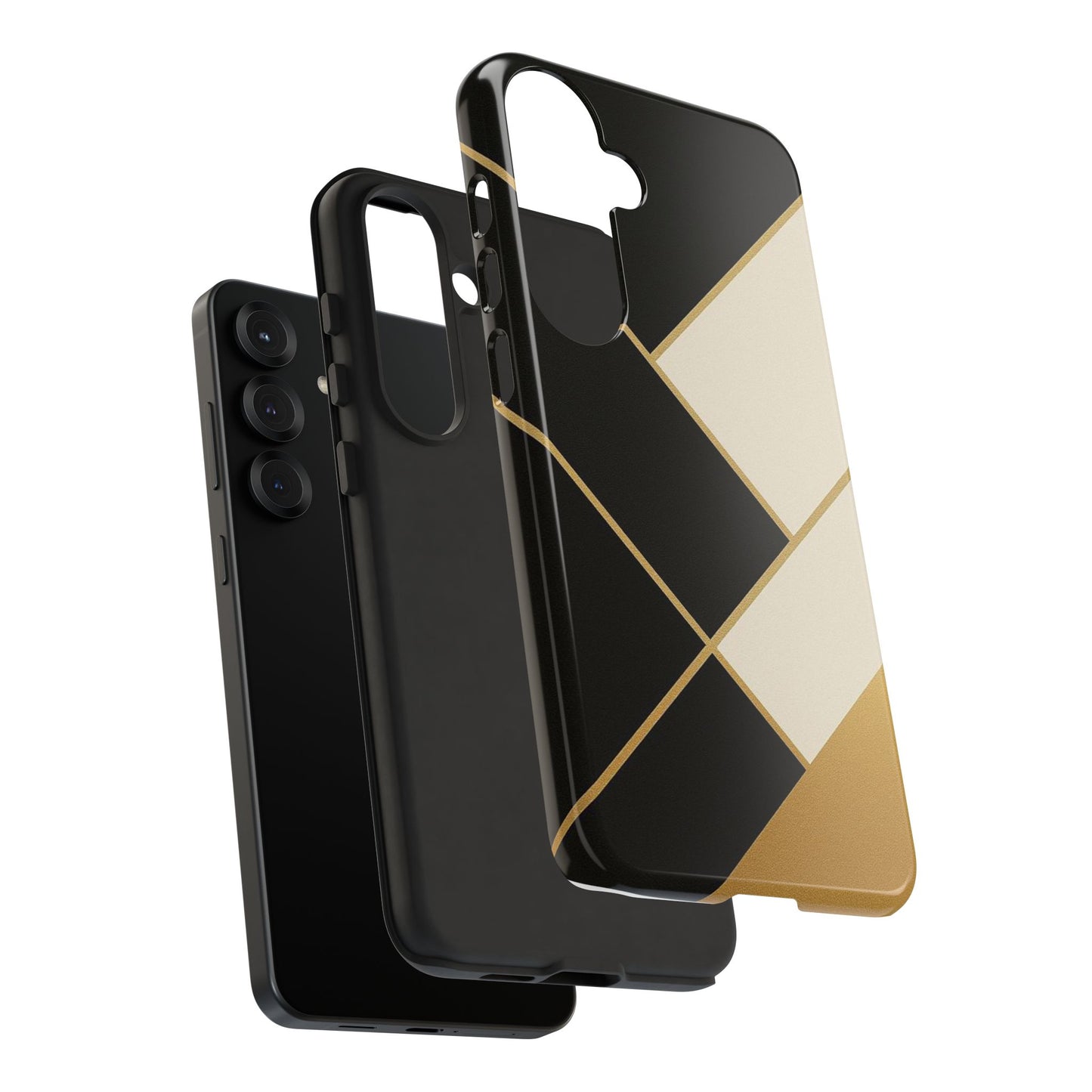 Chic Phone Case, Stylish Phone Cover, Geometric Design Case, Protective Mobile Case, Modern Phone Protector