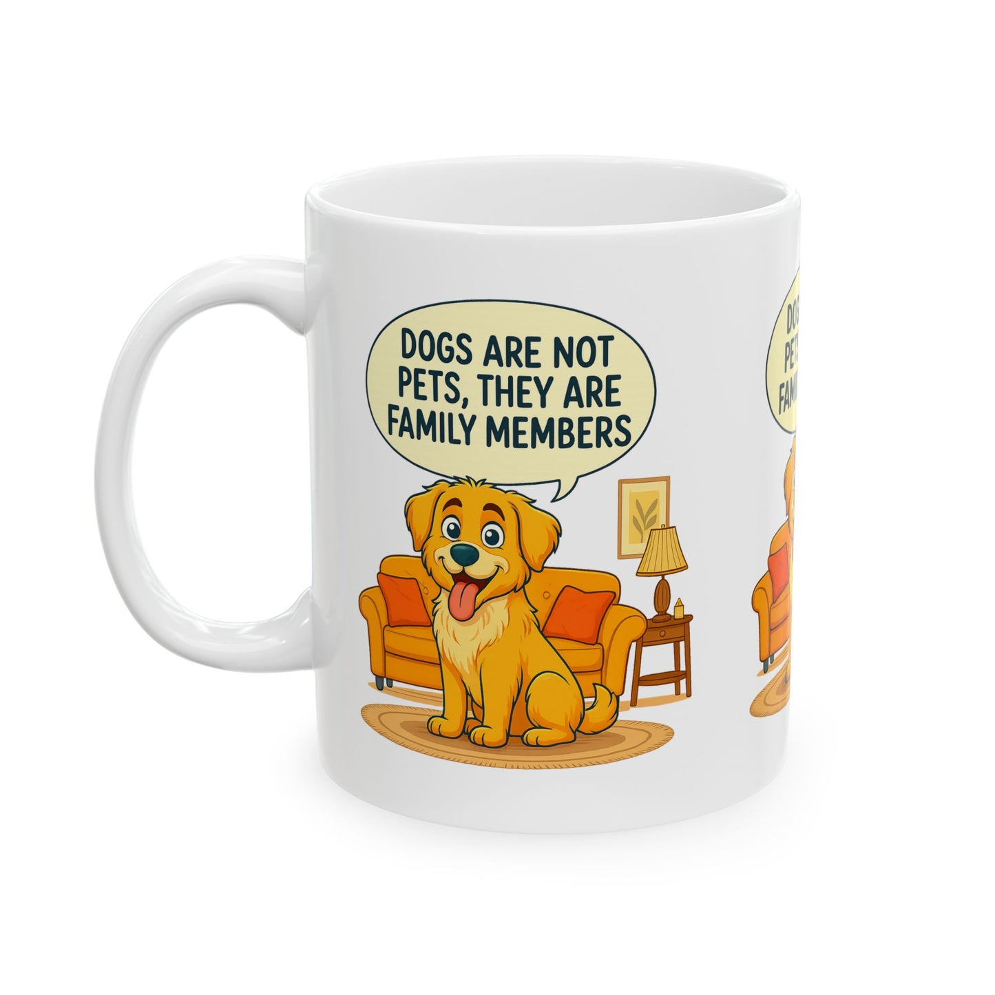 Dog Lovers Ceramic Mug - "Dogs Are Not Pets, They Are Family Members" - Cute Gift for Pet Owners, Animal Lovers, Dog Mom, Dog Dad, [...]
