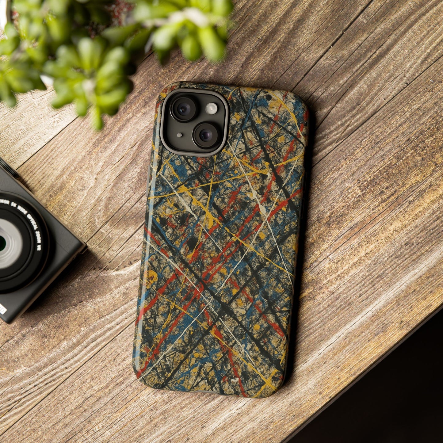 Tough Cases Phone Case - Bold Abstract Design, Stylish Mobile Cover, Unique Gift for Him/Her, Durable Accessory, Trendy Protection