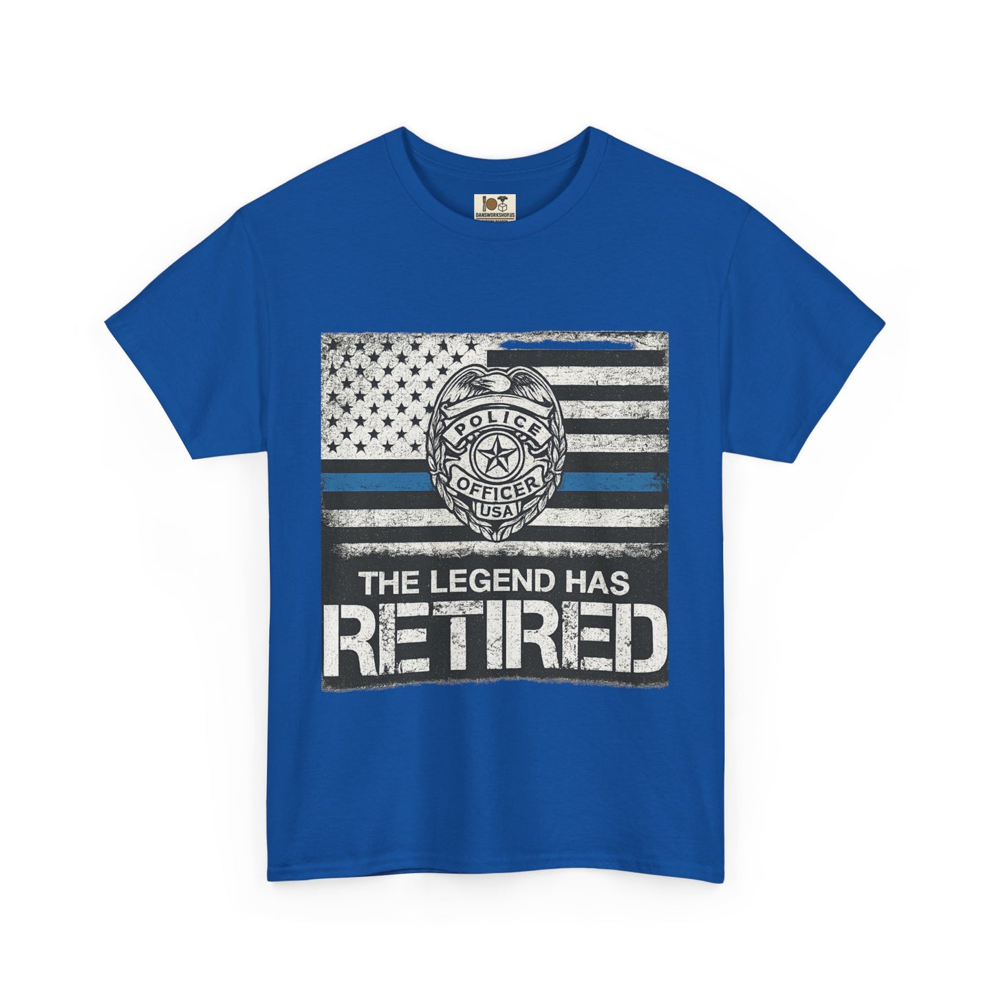 Retired Legend Tee, Police Retirement Gift, Unisex Cotton T-Shirt, Law Enforcement Apparel, Perfect for Retirees