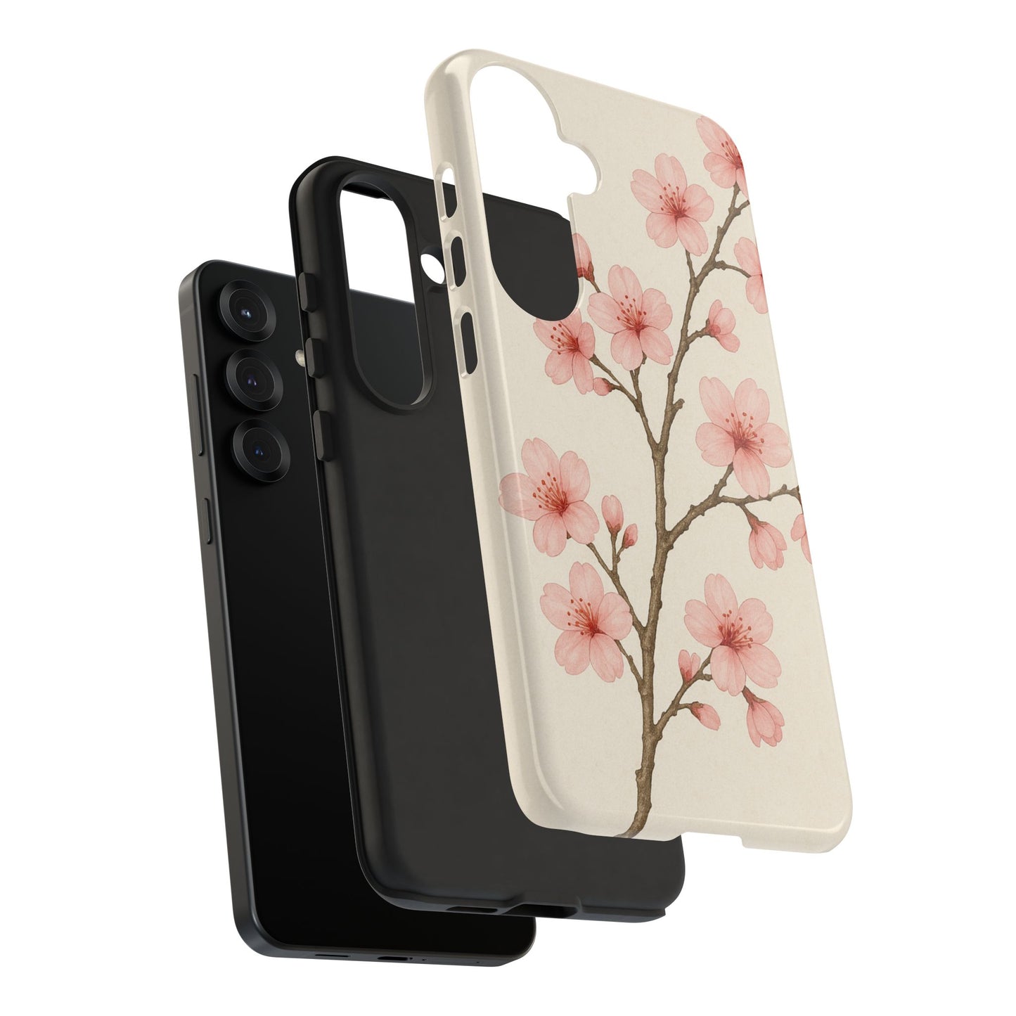 Cherry Blossom Phone Case, Floral Phone Cover, Tough Case for Gifts, Spring Decor, Cute Tech Accessories, Nature Lover's Gift