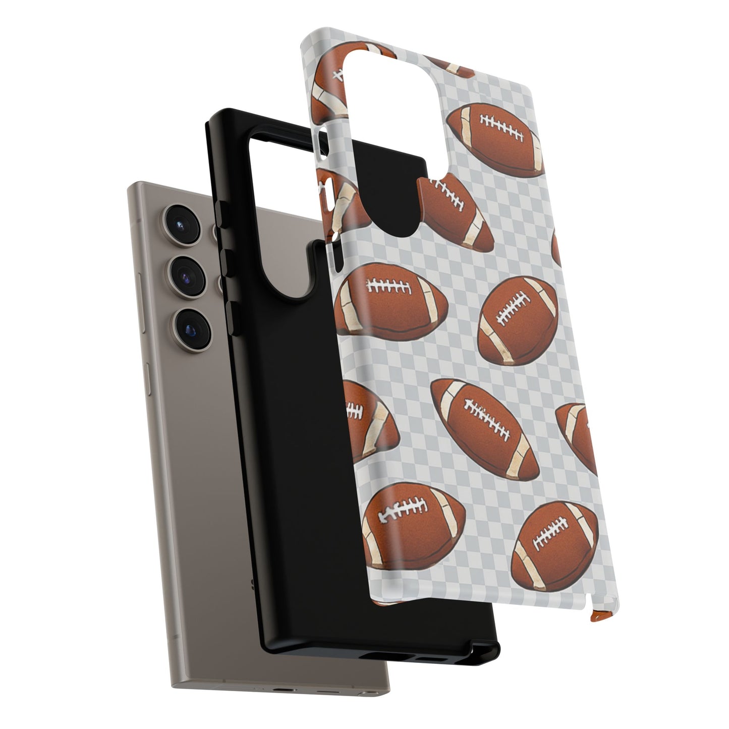 Football Phone Case, Tough Cases for Sports Fans, Unique Gift for Football Lovers, Protective Decor, Athletic Accessories