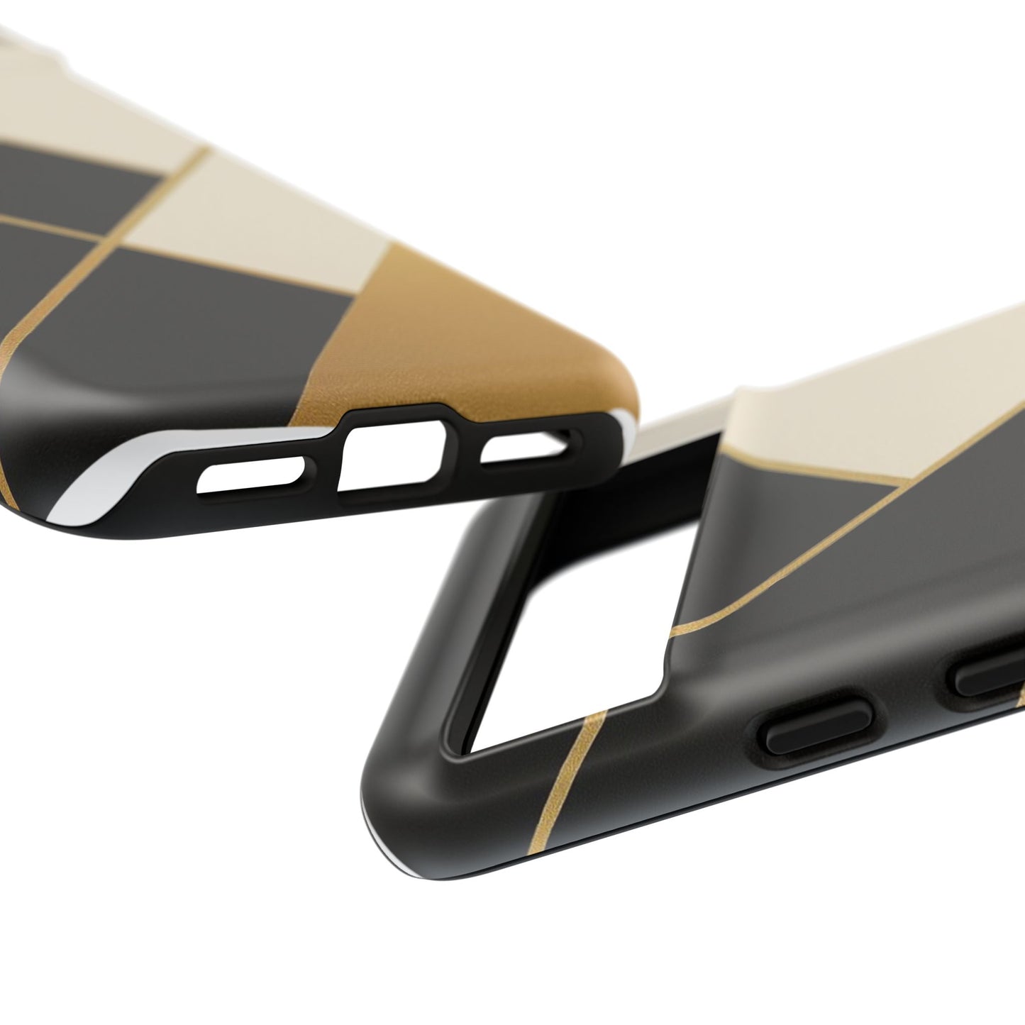 Chic Phone Case, Stylish Phone Cover, Geometric Design Case, Protective Mobile Case, Modern Phone Protector