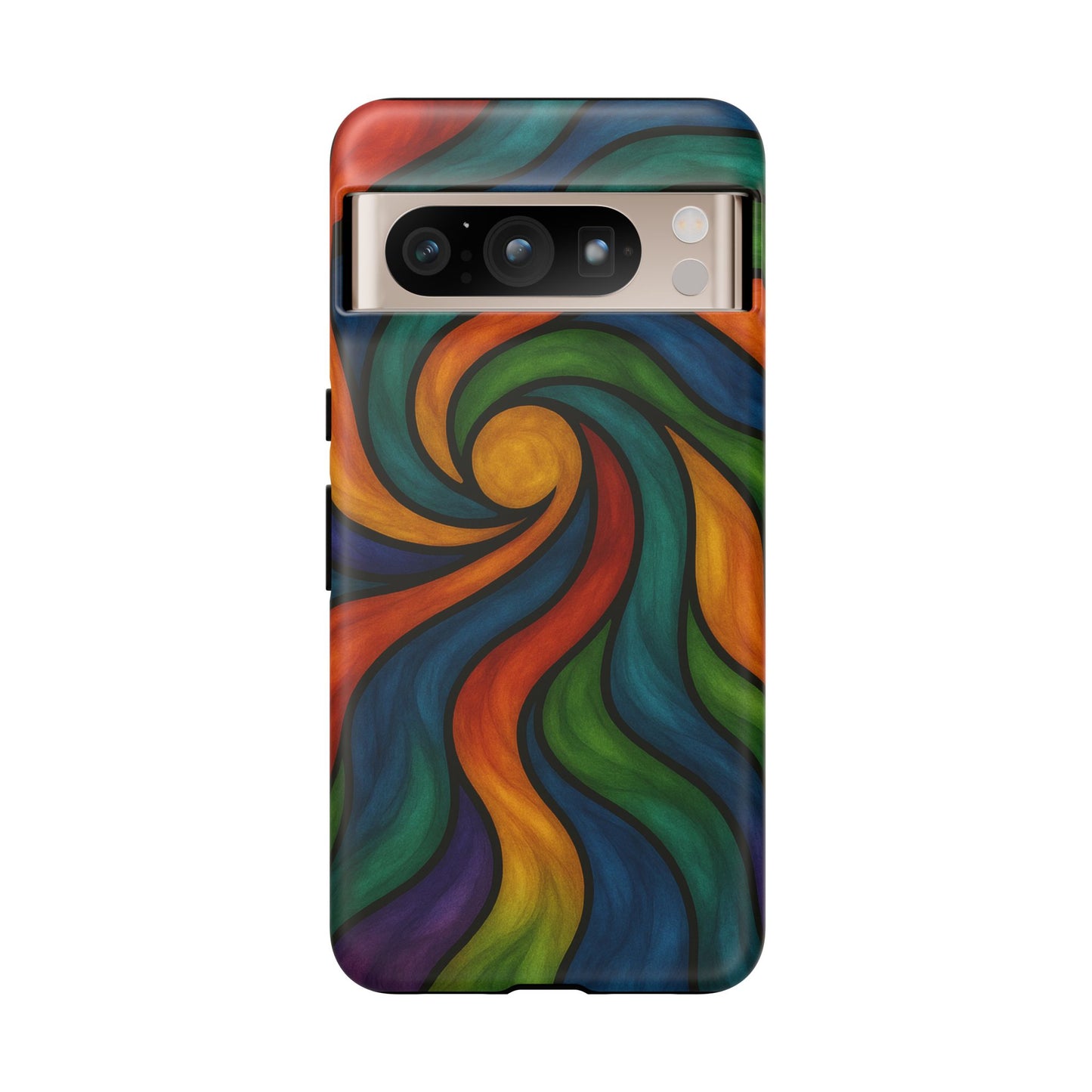 Colorful Swirl Phone Case | Tough Cases, Vibrant Design, Gift for Art Lovers, Funky Case, Unique Phone Accessories