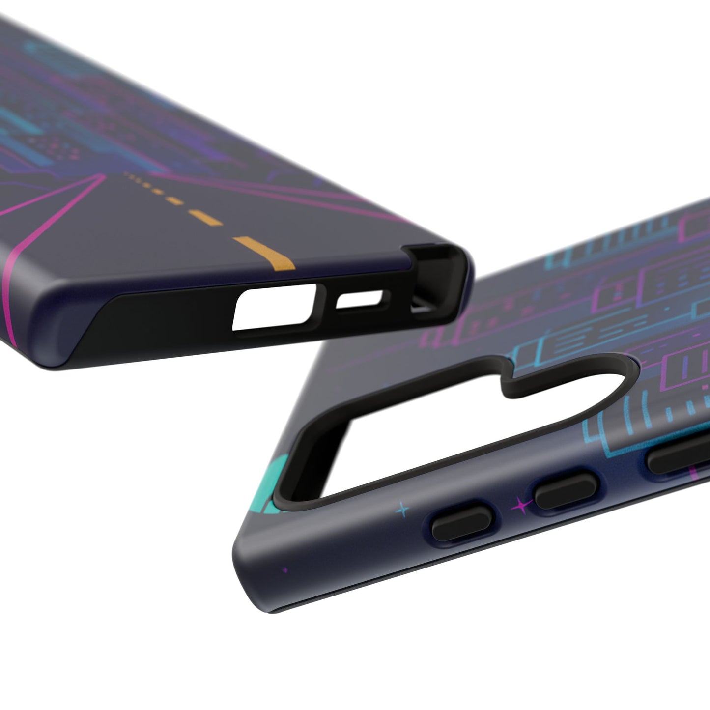 Cityscape Phone Case, Tough Cases, Urban Style, Nighttime Vibe, Phone Cover, Gift for City Lovers, Modern Design