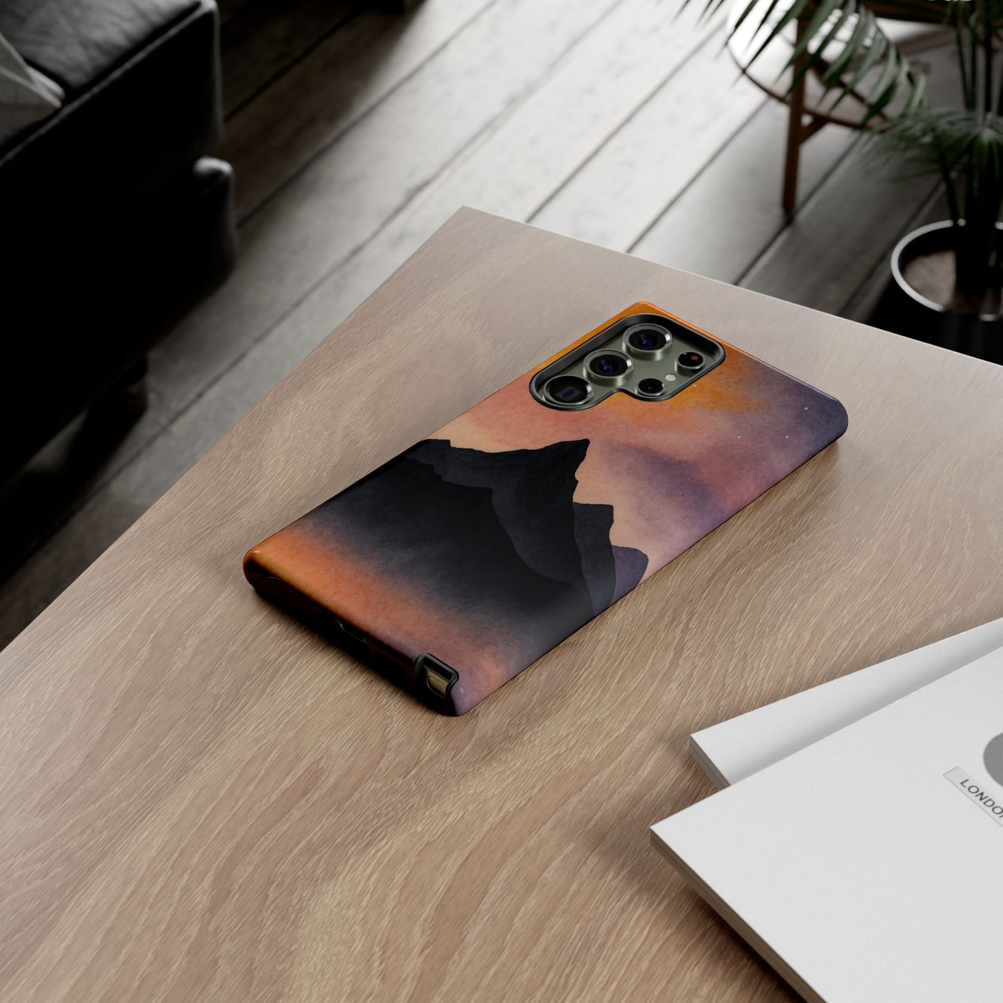 Mountain Sunset Phone Case, Nature Lover's Gift, Adventure Phone Cover, Unique Cellphone Accessories, Outdoor Enthusiast Decor