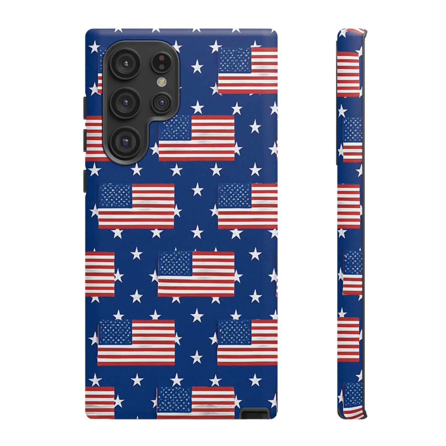 Patriotic Phone Case, Independence Day Accessories, American Flag Design, Star-Spangled Cover, Summer BBQ Gift