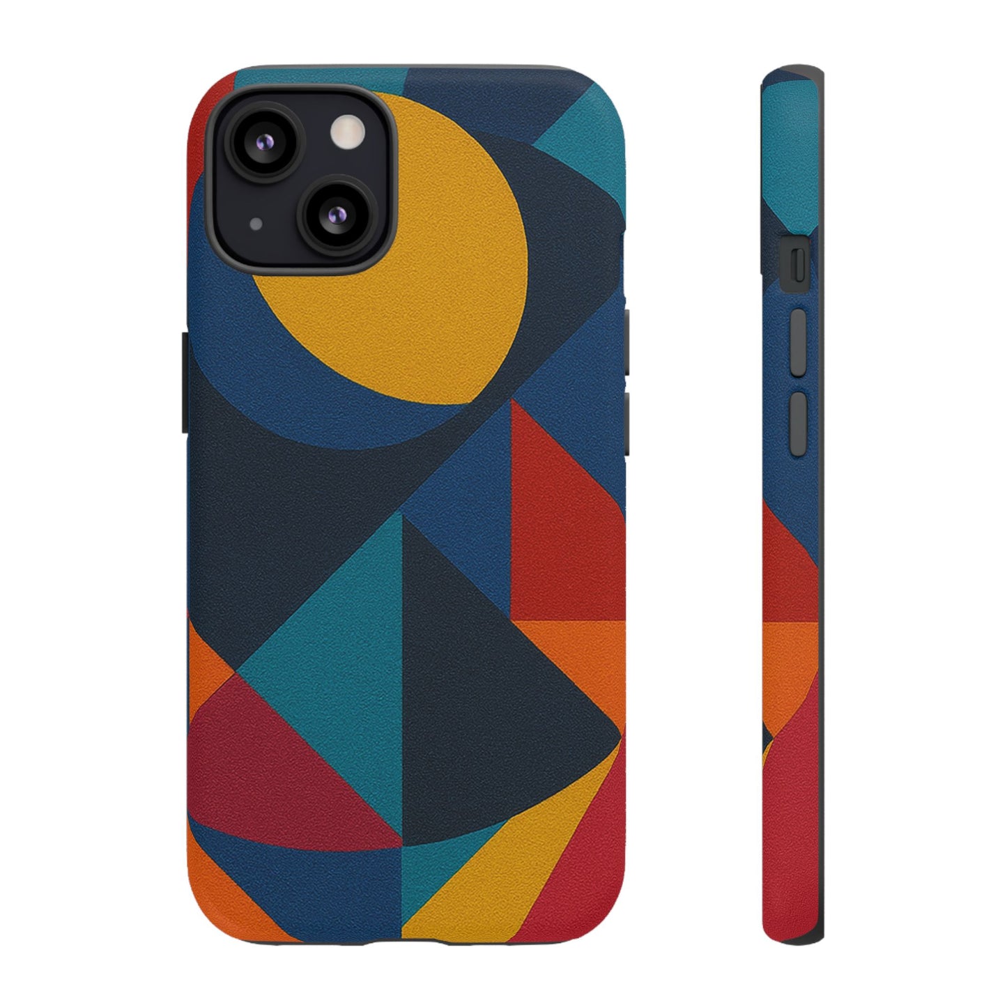 Vibrant Phone Case, Colorful Phone Cover, Geometric Design, Artistic Gift, Trendy Accessory, Vibrant Colors, Unique Design