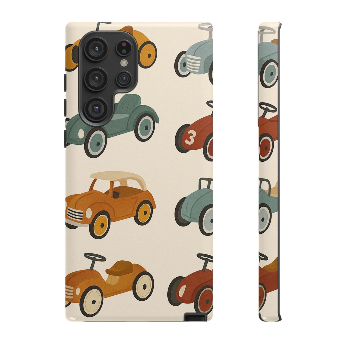 Vintage Car Phone Case, Tough Cases, Kids Gift, Car Lover Accessory, Retro Style, Phone Protection, Unique Design, pedal cars