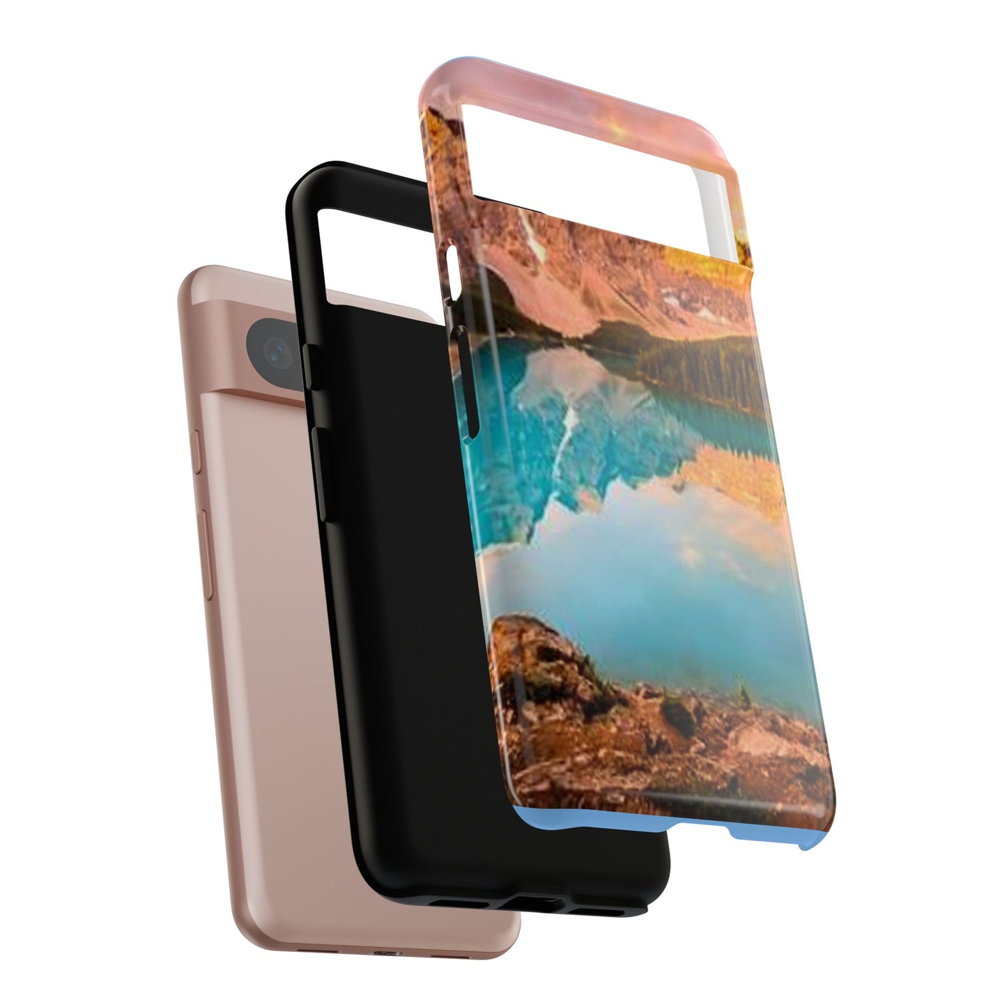 Nature-Inspired Phone Case with Mountain and Lake Design, Aesthetic Tough Cases for Outdoor Lovers, Phone Protection, Gift for Nature [...]