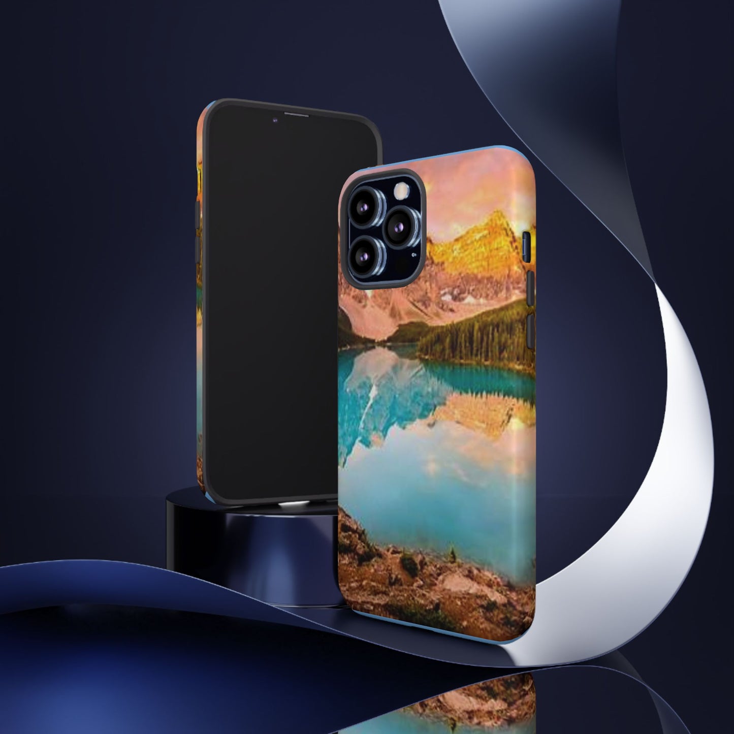Nature-Inspired Phone Case with Mountain and Lake Design, Aesthetic Tough Cases for Outdoor Lovers, Phone Protection, Gift for Nature [...]