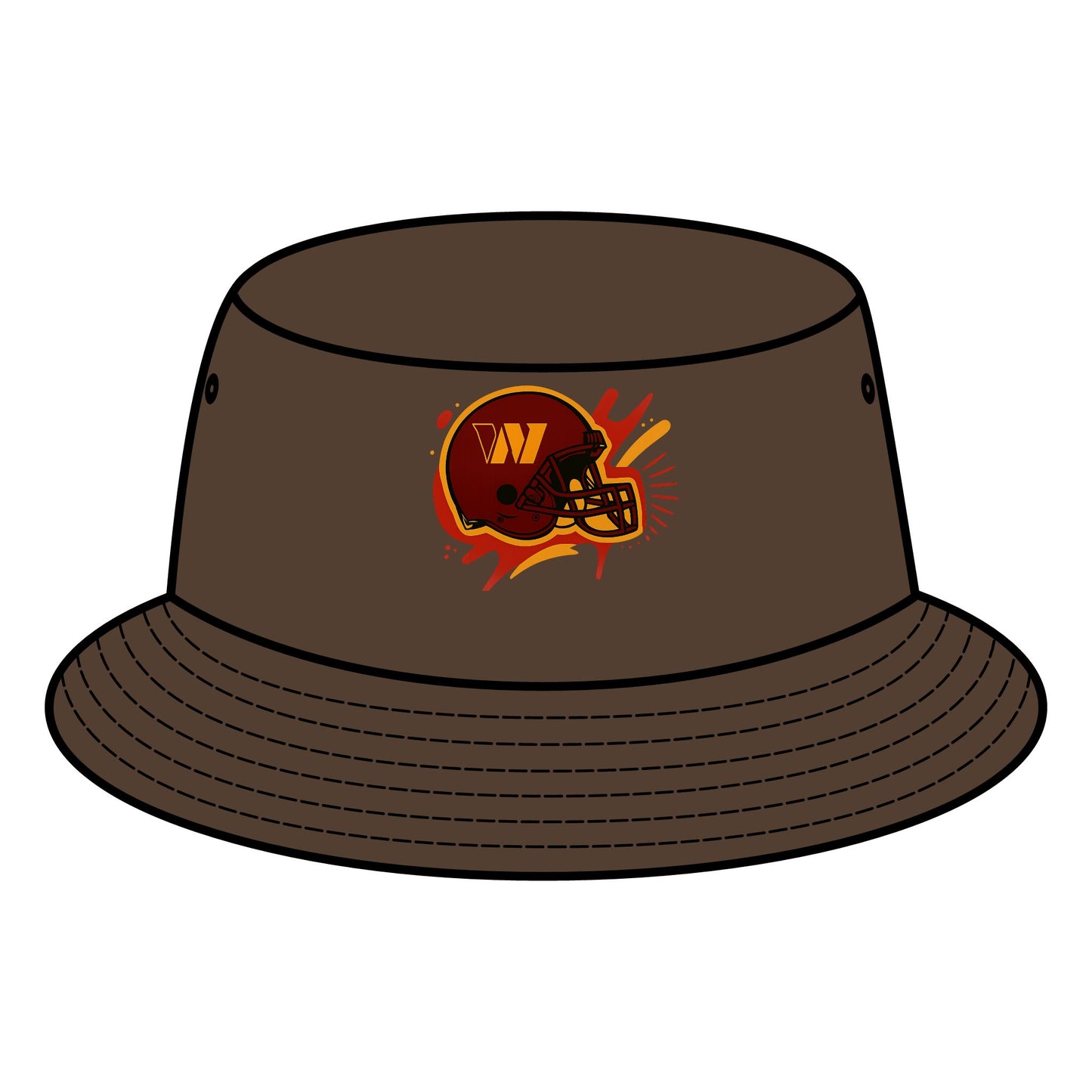 Football-Themed Bucket Hat for Game Day, Sports Accessories, Hats for Fans, Personalized Gifts, Outdoor Style