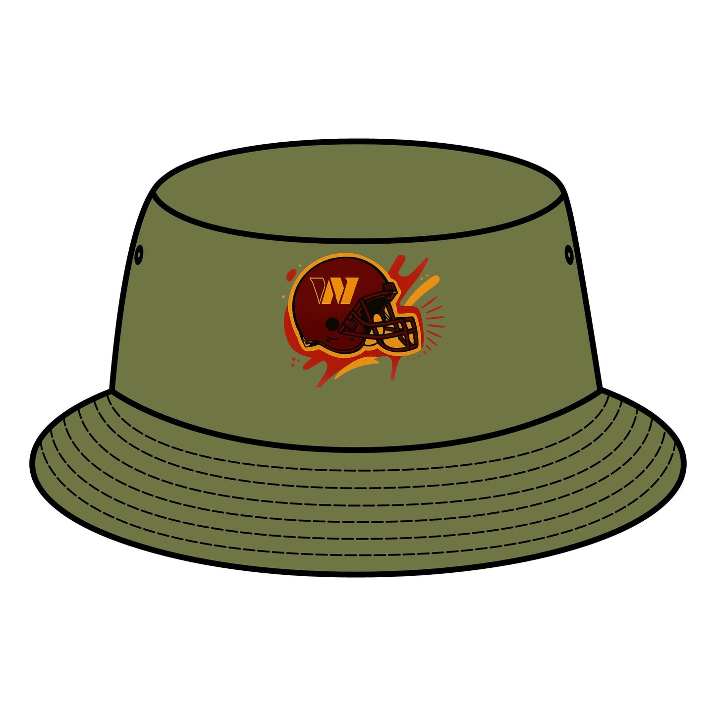 Football-Themed Bucket Hat for Game Day, Sports Accessories, Hats for Fans, Personalized Gifts, Outdoor Style
