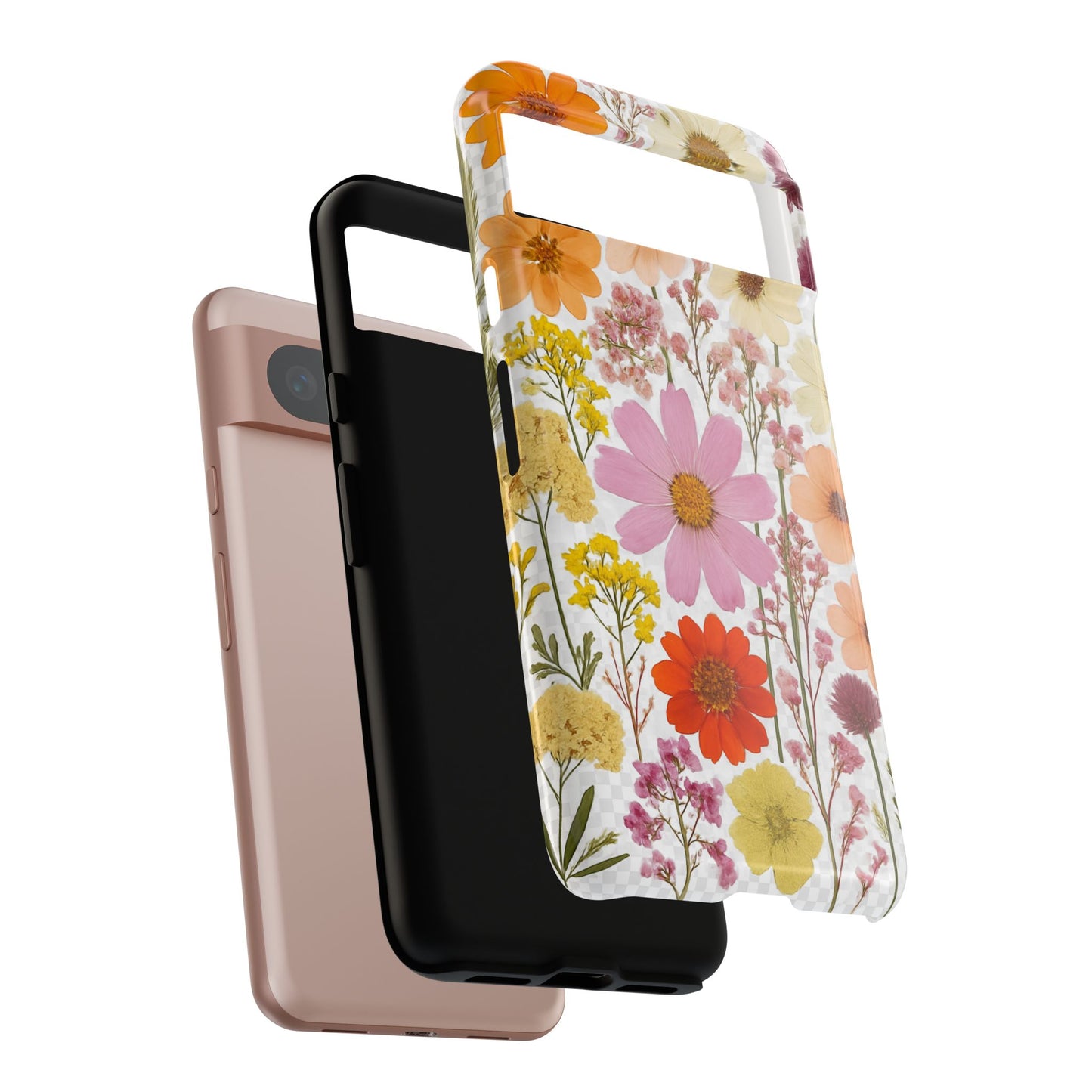 Floral Phone Case - Tough Cases, Stylish Protective Cover, Flower Design, Trendy Gift, Nature Lover Accessory, DRIED FLOWERS