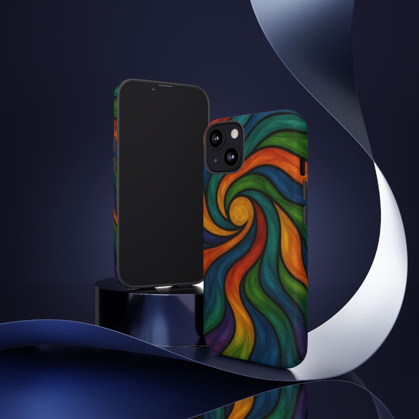 Colorful Swirl Phone Case | Tough Cases, Vibrant Design, Gift for Art Lovers, Funky Case, Unique Phone Accessories