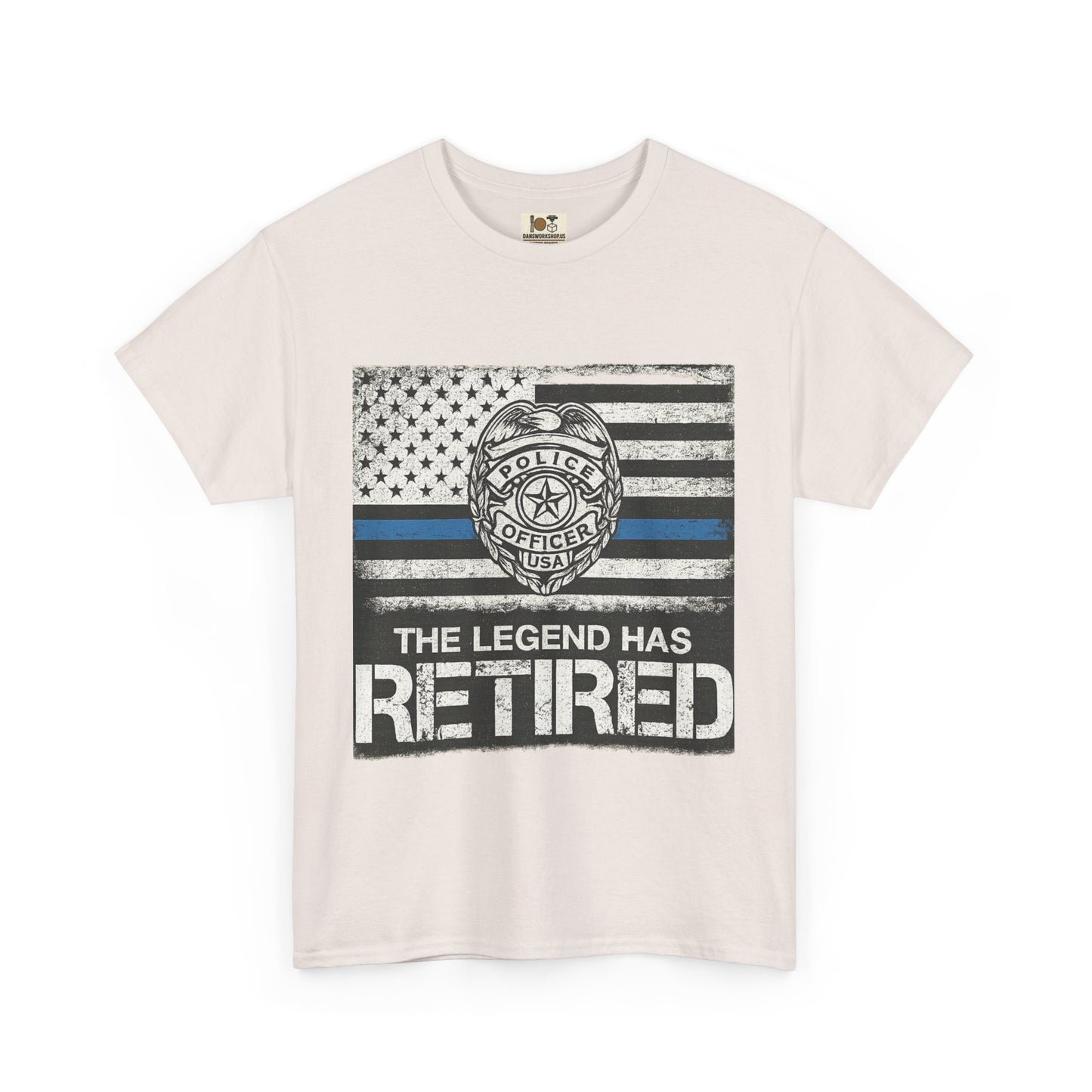 Retired Legend Tee, Police Retirement Gift, Unisex Cotton T-Shirt, Law Enforcement Apparel, Perfect for Retirees