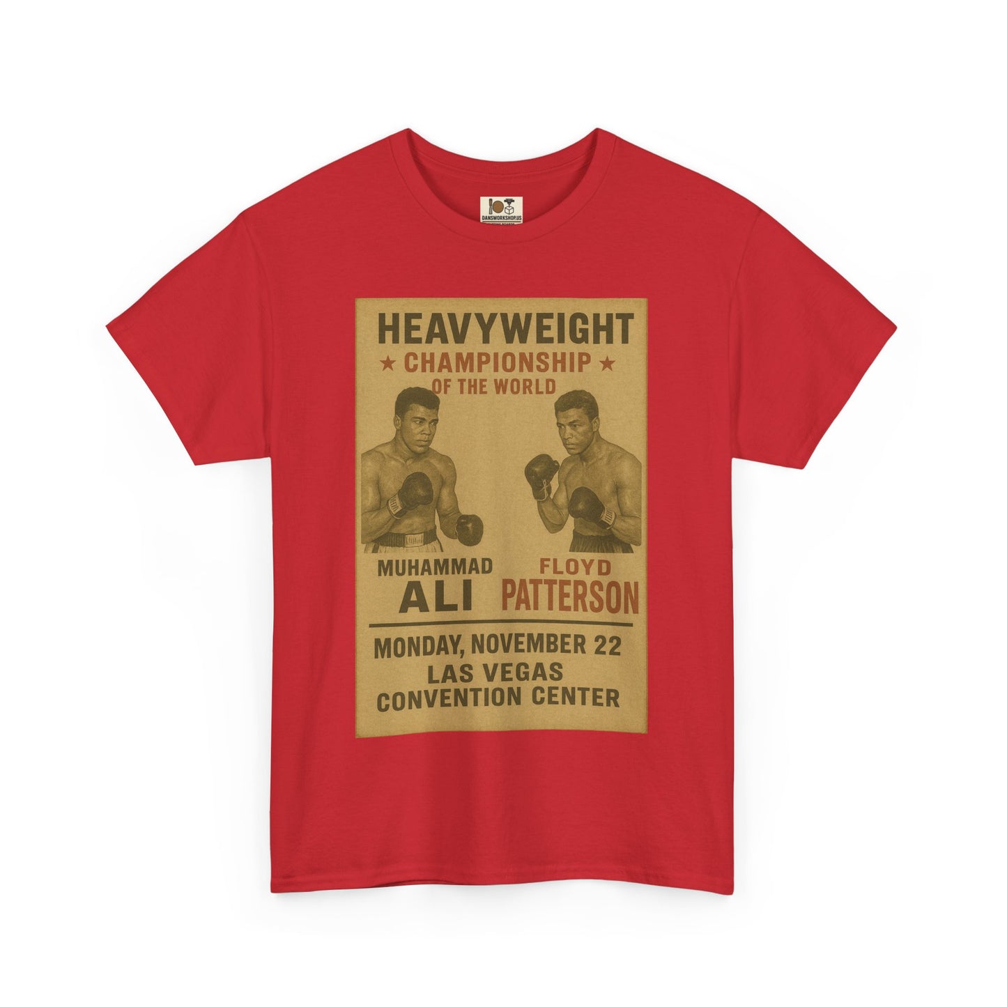 Vintage Boxing Championship Tee, Retro Ali vs Patterson Shirt, Sports Fan Gift, Unisex Heavy Cotton Shirt, Unique Sports Apparel