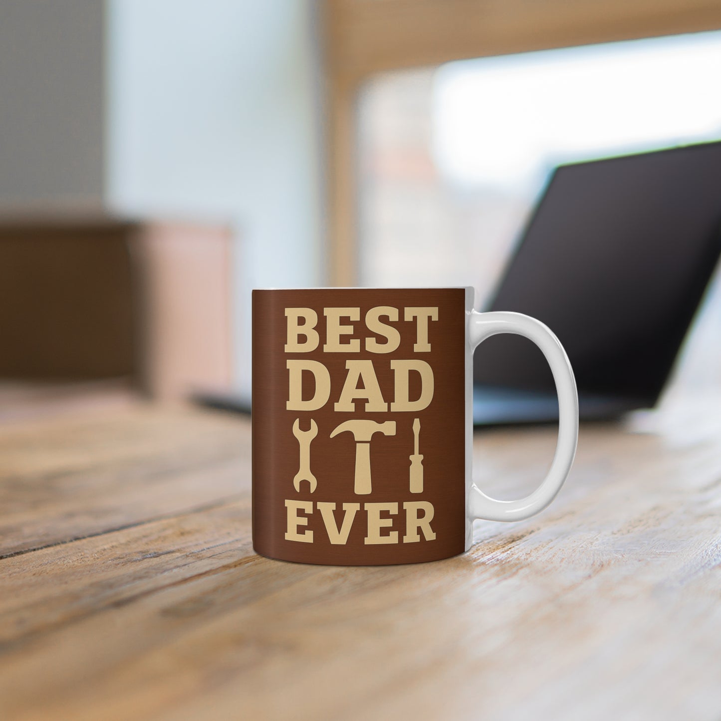 Best Dad Ever Mug - Perfect Gift for Father's Day, Coffee Lovers, Birthday, DIY Enthusiasts, Home & Office Decor