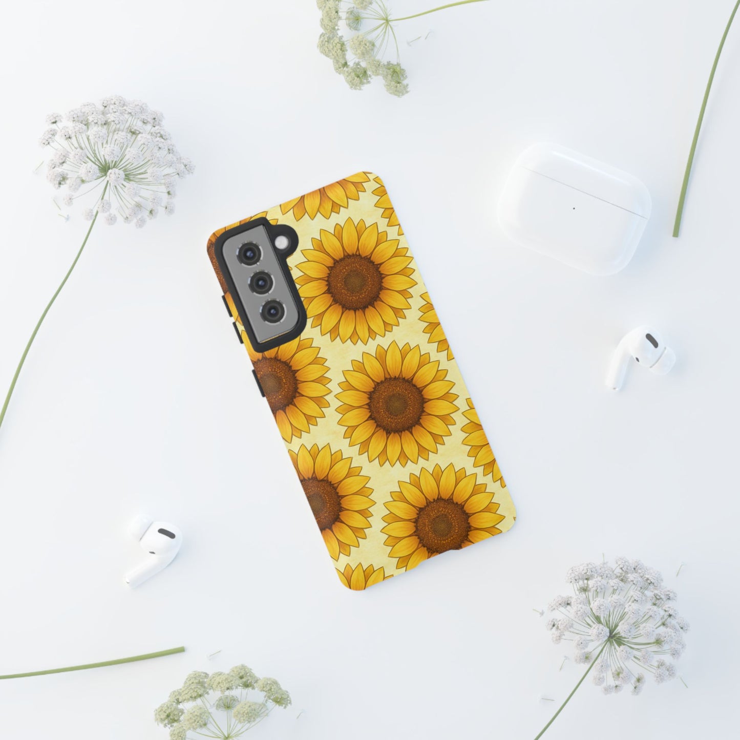 Sunflower Phone Cases - Tough Cases for Nature Lovers, Gift for Friends, Floral Design, Protective Case, Sunflower Decor