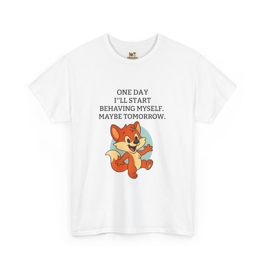 Playful Cartoon Tee - Funny Graphic T-Shirt, Unisex Heavy Cotton Shirt, Gift for Animal Lovers, Casual Wear