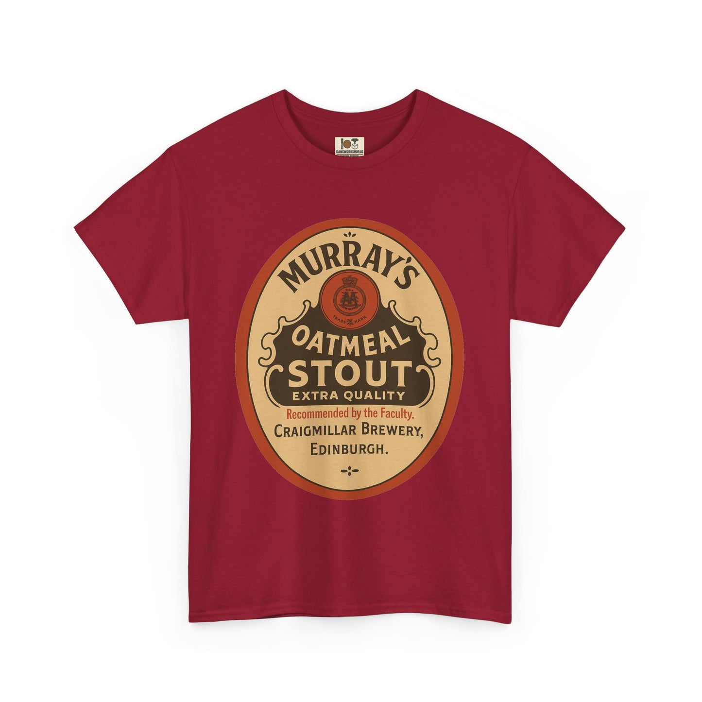 Vintage-Inspired Stout Beer Tee, Perfect for Beer Lovers, Casual Wear, Gifts, Unisex Heavy Cotton Tee with Brewery Design