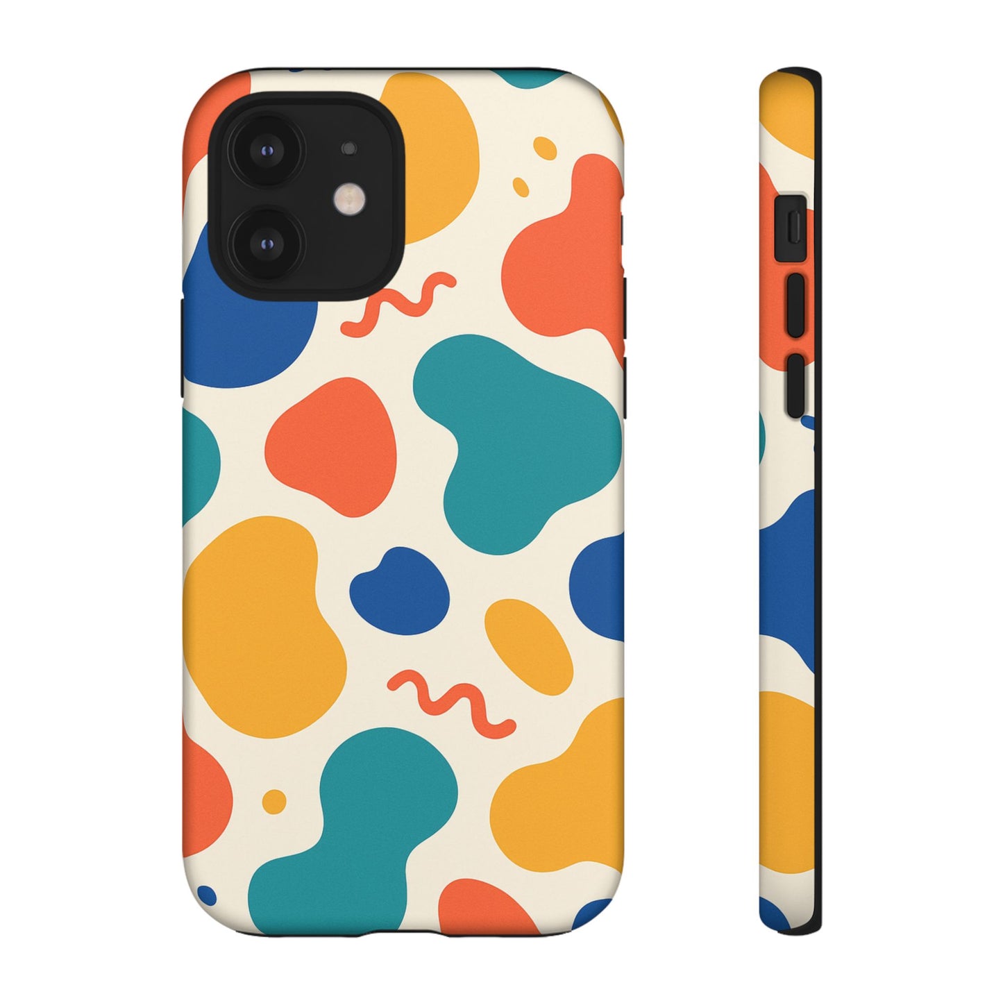 Colorful Phone Case with Abstract Design, Stylish Phone Cover, Trendy Tech Accessory for Her, Unique Gift Idea, Fun Patterned Case