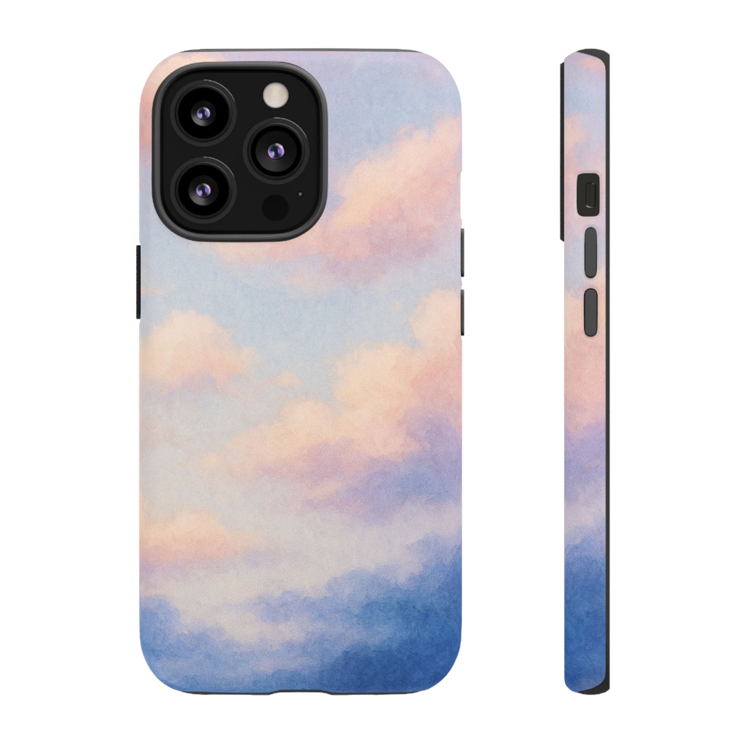 Sky Blue Cloud Phone Case, Tough Phone Cover, Aesthetic Cell Phone Accessory, Gift for Teen, Trendy Tech Protection